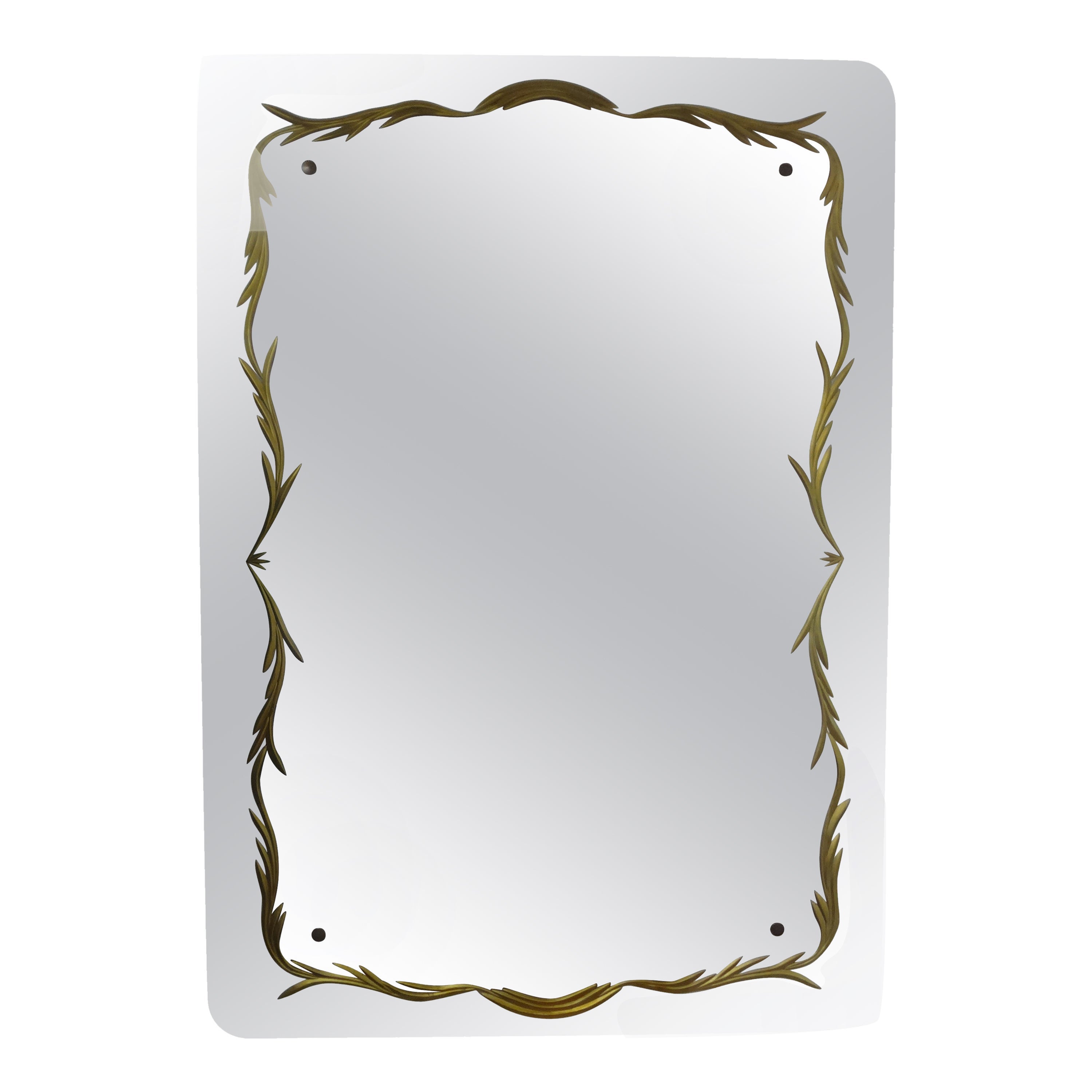 Italian Modern Fontana Arte Style Mirror For Sale