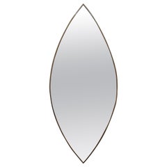Italian Modern Gio Ponti Inspired Brass Mirror