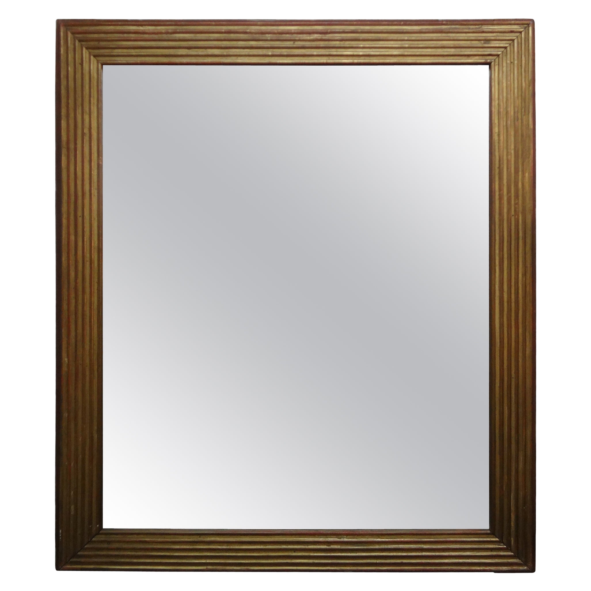 Miroir en bois doré de style Directoire français du 19ème siècle