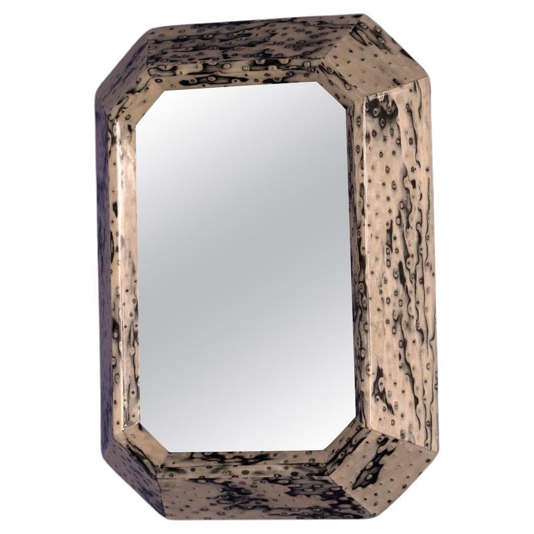 Time Further Mirror in Wood Veneer by Andrea Vargas Dieppa For Sale