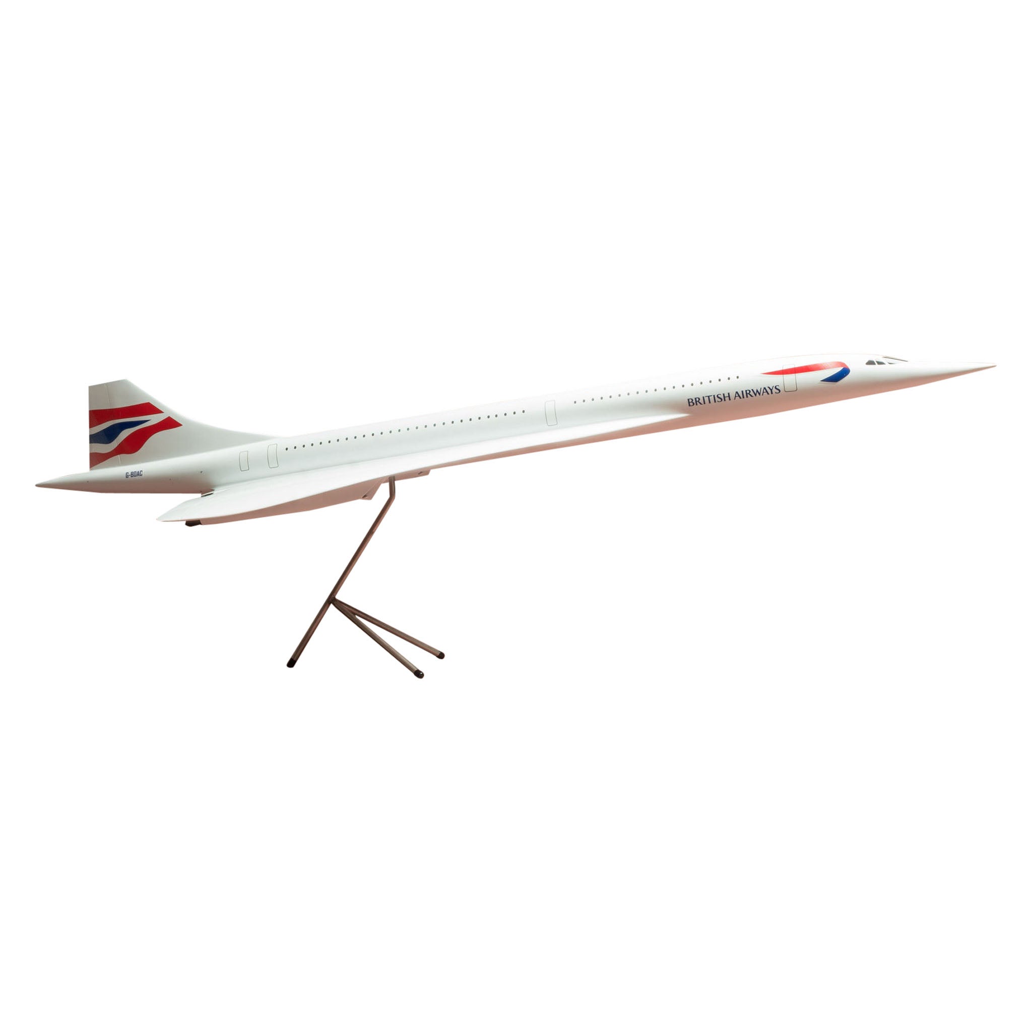 Original British Airways Concorde Model Airplane, circa 2001