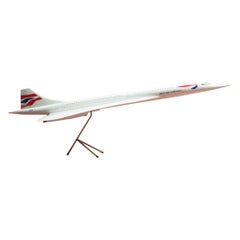 Vintage Original British Airways Concorde Model Airplane, circa 2001
