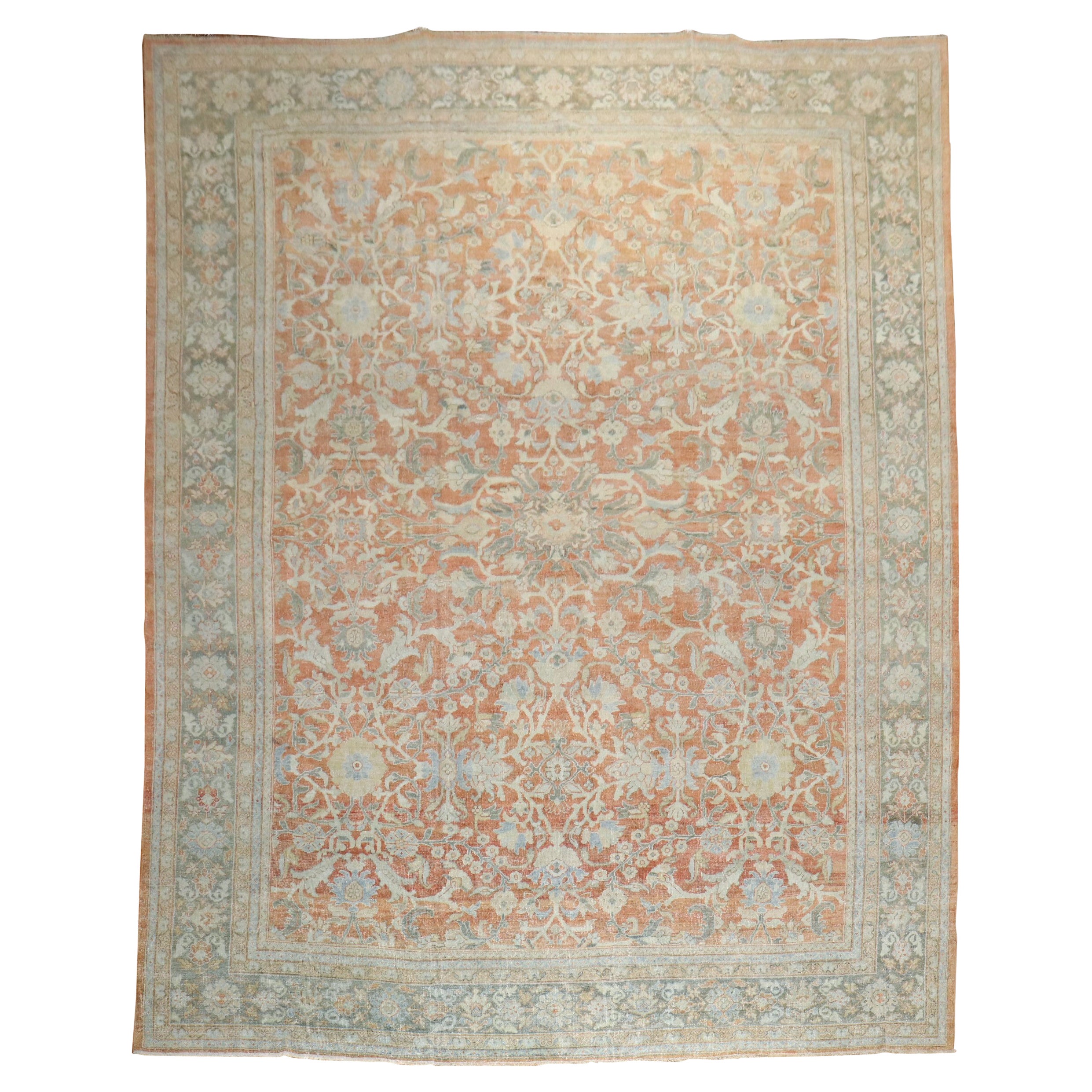 Zabihi Collection Antique Persian Mahal Rug For Sale