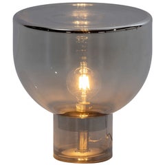 Smoked Glass Table Lamp by Thai Natura