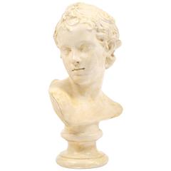 Antique Bust of "Adonis Enfant" after Jean-François Houdon