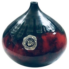 Vintage Céramiques d'Art Signées Ceramic Art Vase, Rigo Belgium 1960's