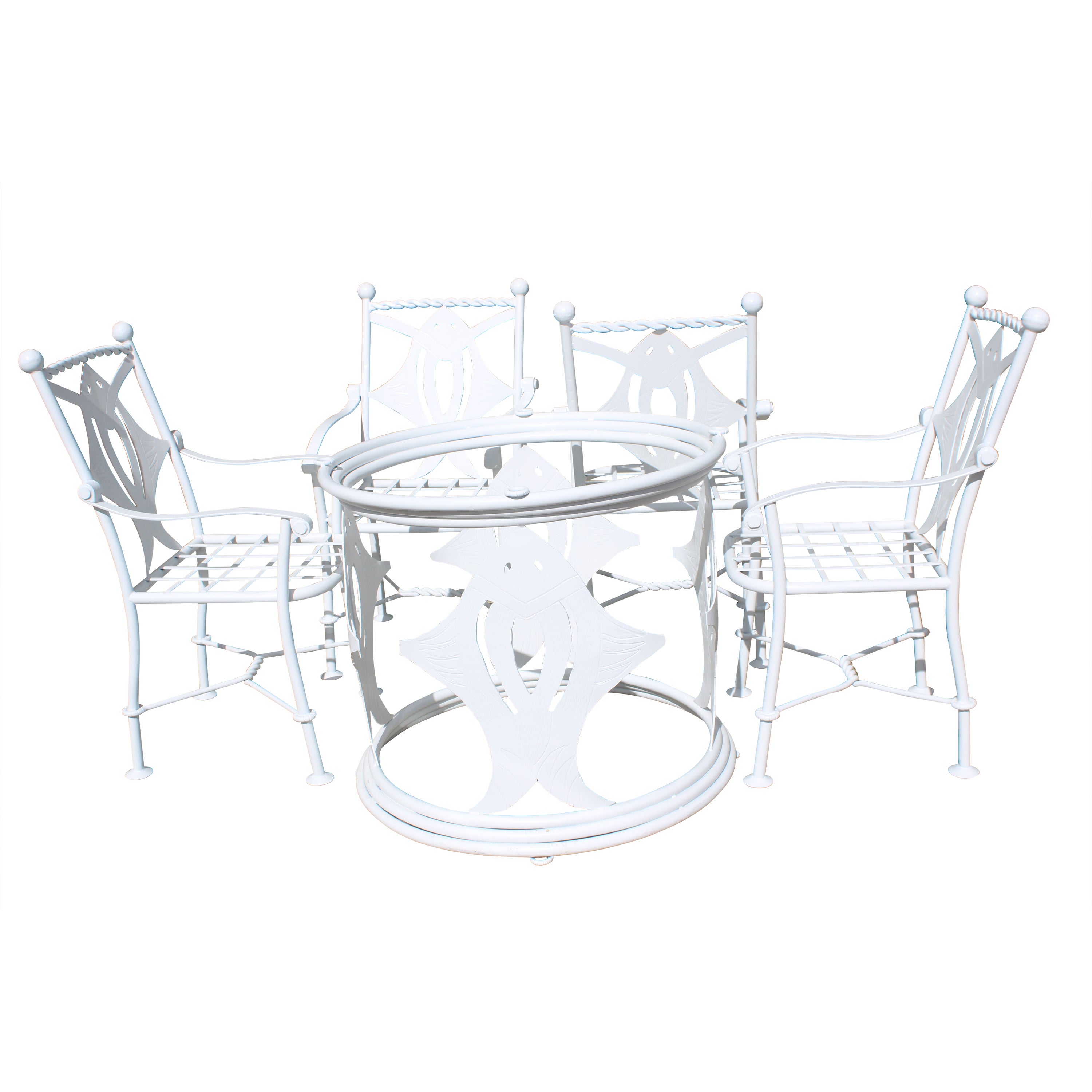 Stingray Patio Set, Four Chairs and Table For Sale