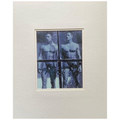 Antique Bruce Weber Print of The Carlson Twins, 2000, Hand-Toned, Matted Male Nude #1  