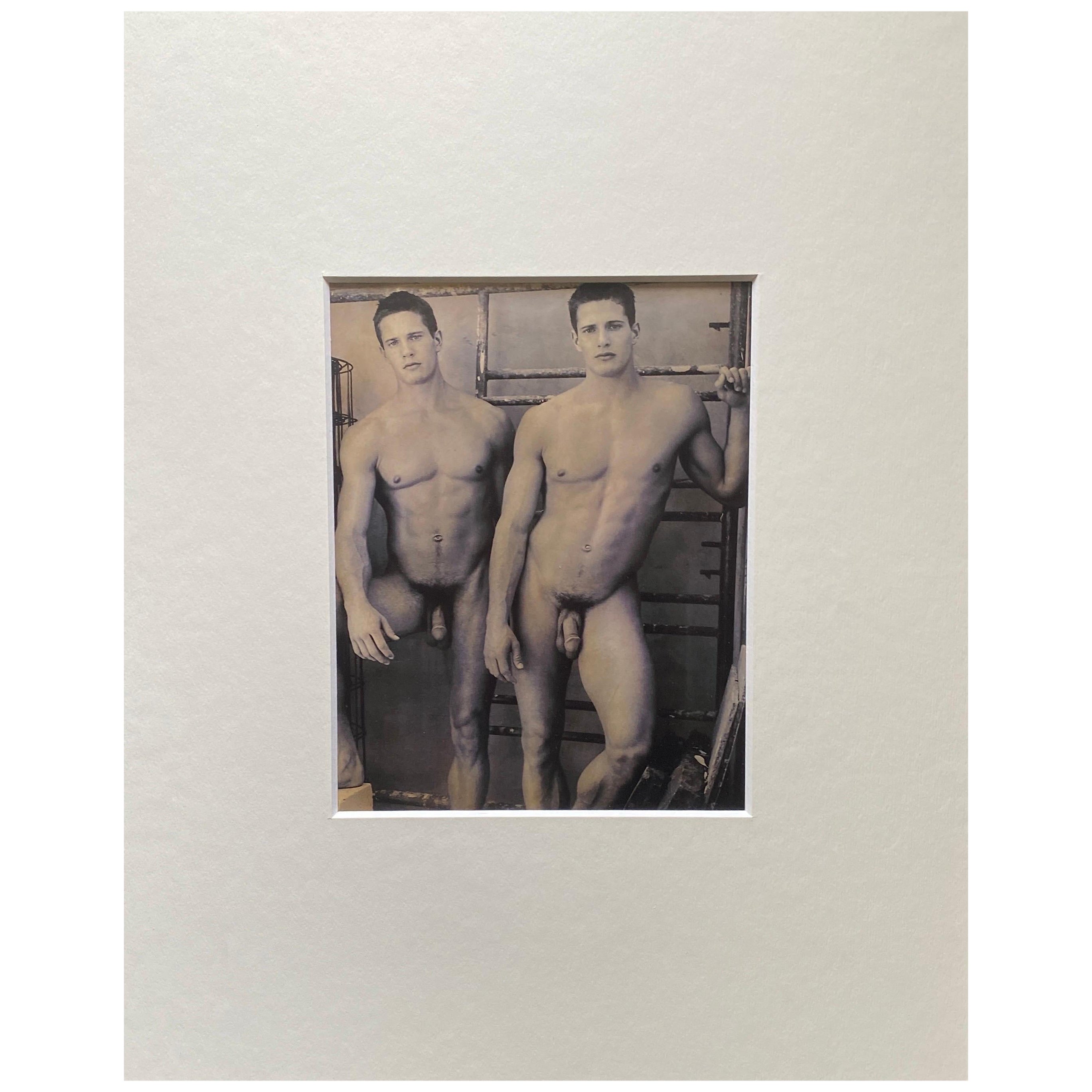 Impression Bruce Weber des Carlson Twins, 2000, ton sur ton, nu masculin mat et mat n° 3 en vente