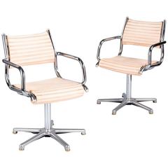 Pair of 1970s Chrome Armchairs by Olymp, Germany 2