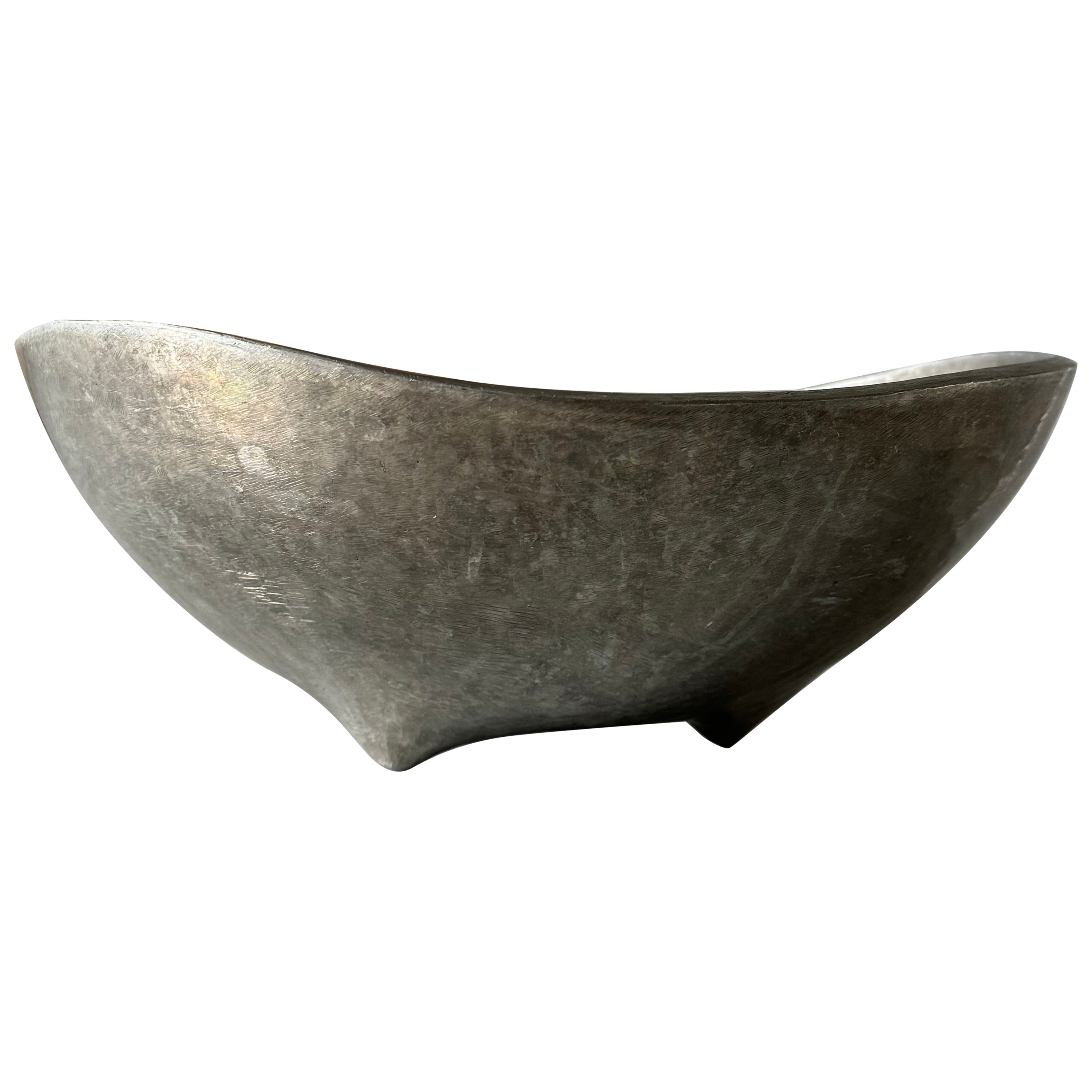 Biomorphic Footed Bowl By Bruce Fox, USA Circa 1970s For Sale