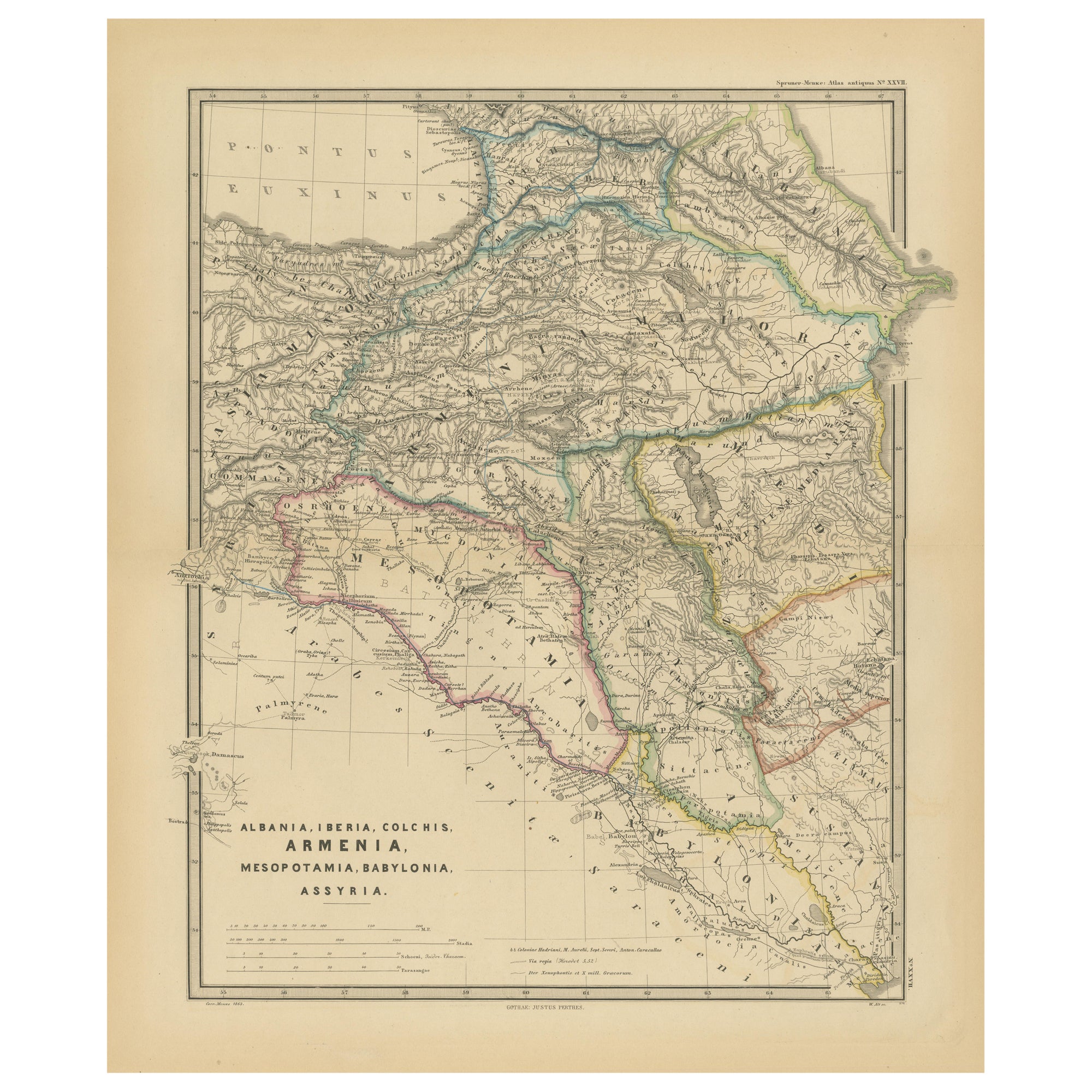 Anciennes routes de l'Antiquité : Albania to Assyria in Antiquity, publié en 1880 en vente