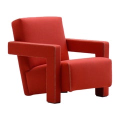 Used “Utrecht” chair by Gerrit Rietveld for Cassina, 1990s Italy.