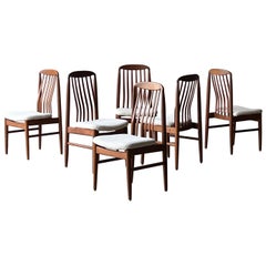 Mid-Century Benny Linden Dining Chairs - Set of Six