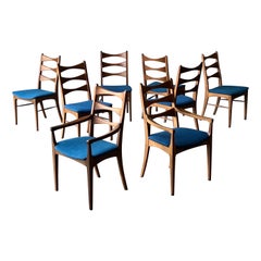 Retro Mid-Century Lane Rhythm Dining Chairs - Set of Eight