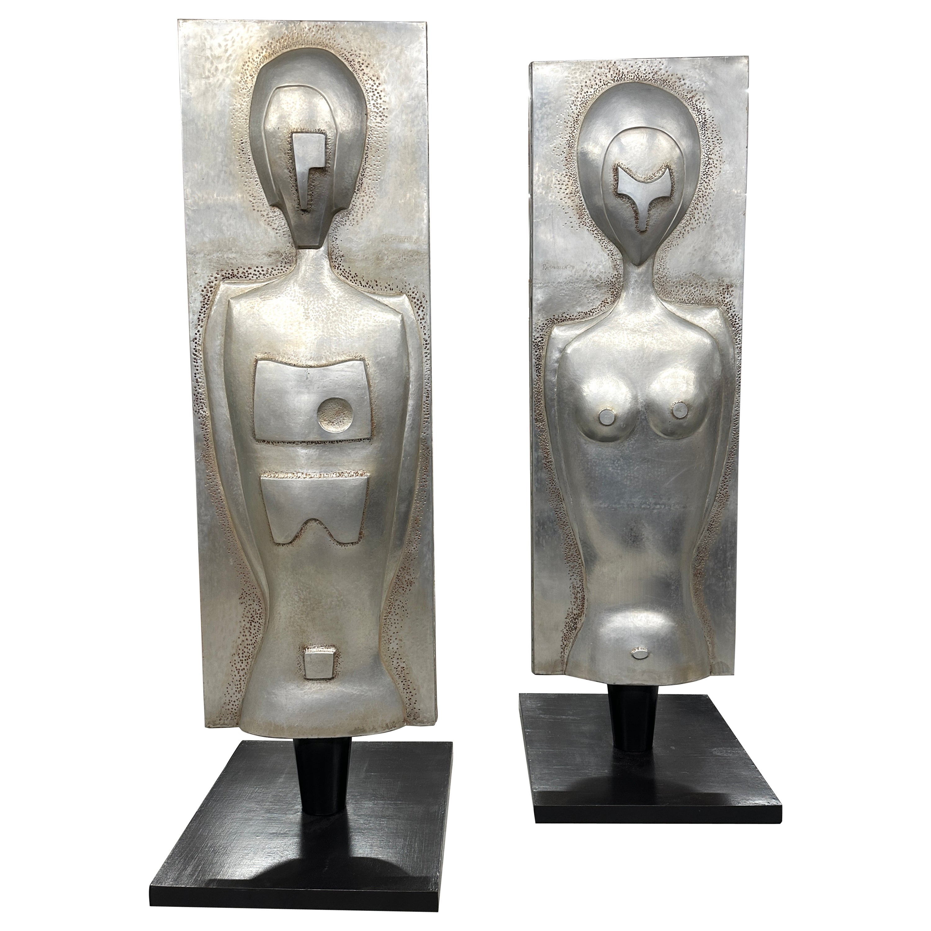 Sculptures monumentales en aluminium de Roy Rasmussen, 1971 en vente
