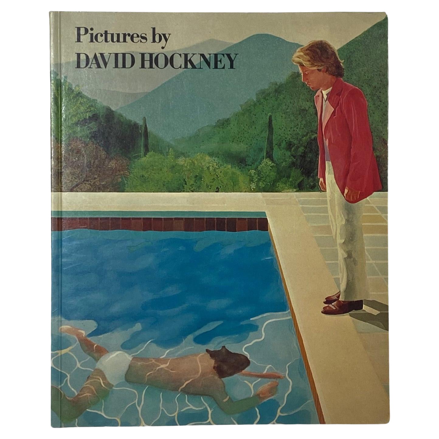 David Hockney Livre signé à la main Première édition Pictures by David Hockney, 1979 en vente