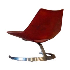 1960s IS-63 Scimitar Chair designed by Preben Fabricius 