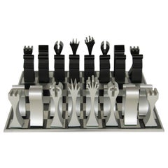 Modernist Columbia Aluminum Chess Set by Scott Wolfe