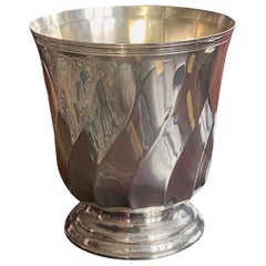 French Silver Plated Torsades Wine and Champagne Cooler by Christofle 