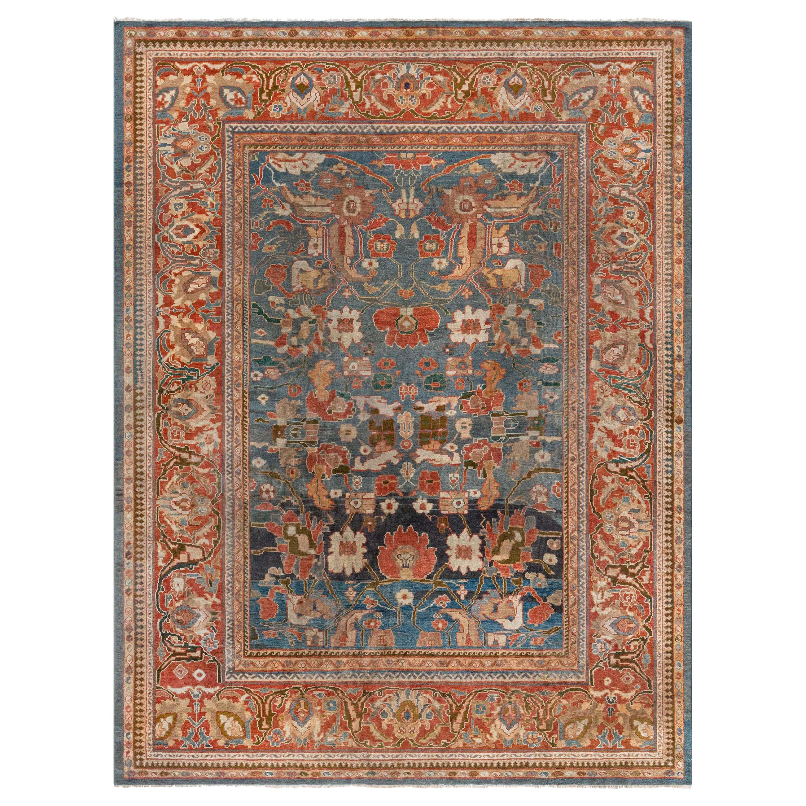 Antiker persischer Sultanabad-Teppich im Angebot