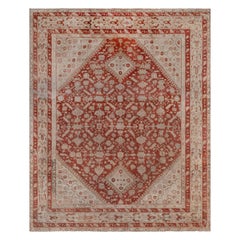 Oversized Antique Red Turkish Ghiordes Rug