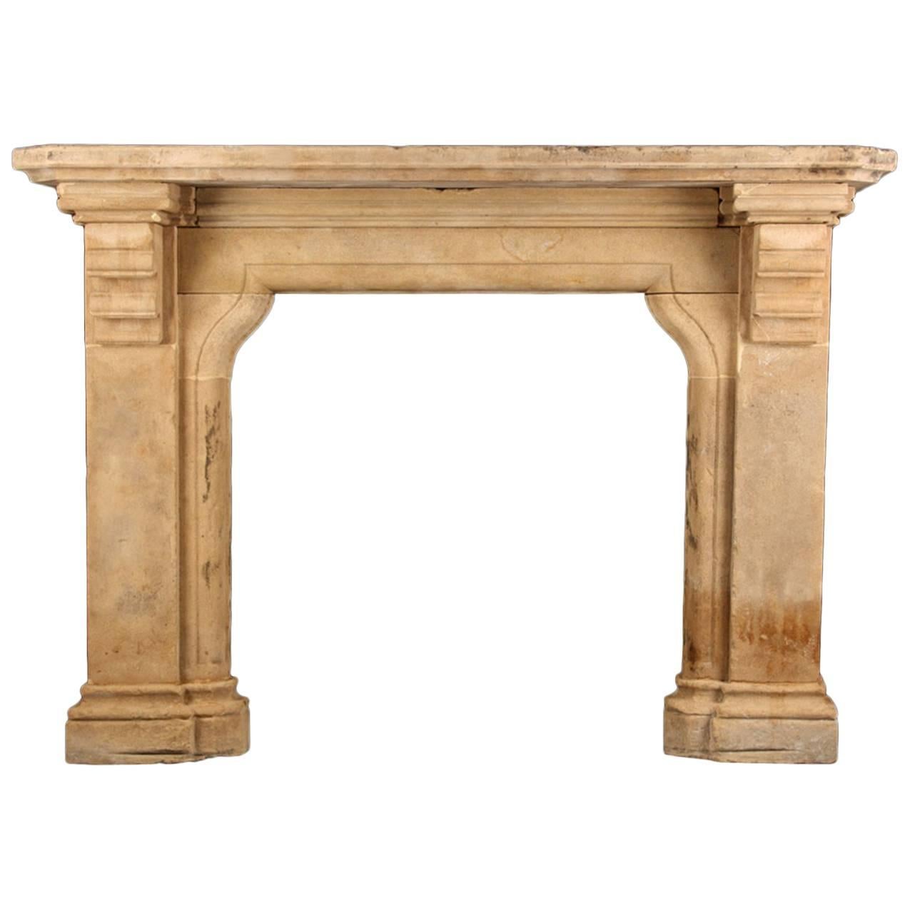Grand Antique Gothic Tudor Revival Fireplace Mantel, English, 19th Century For Sale
