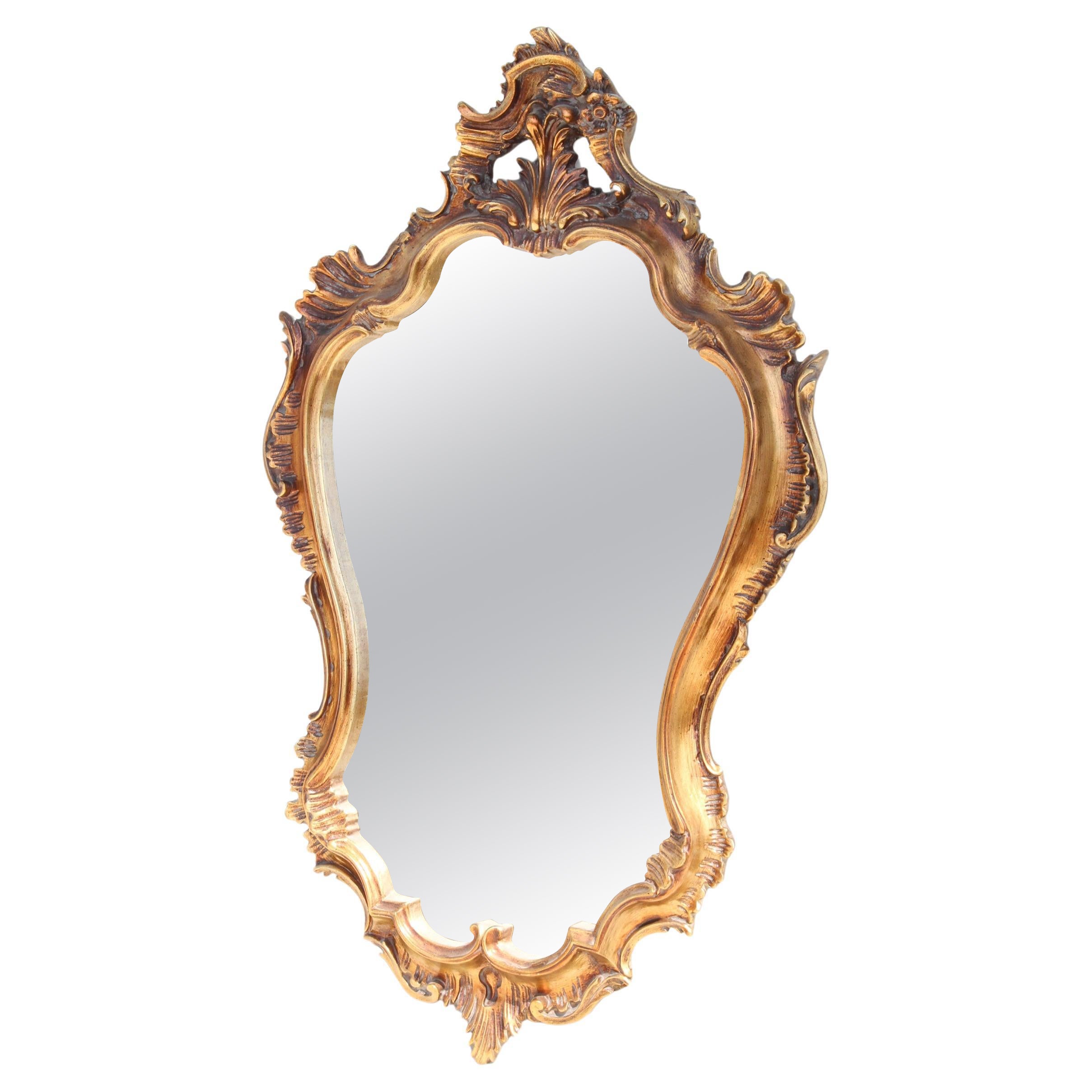 Dekorative Blattgold Wood Mirror