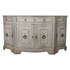 Antique Italian Painted Serpentine Sideboard