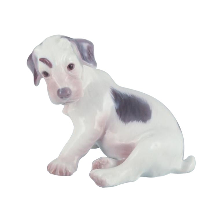 Bing & Grøndahl, figurine en porcelaine représentant un chiot Sealyham Terrier.  en vente