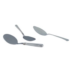 Cohr and other Danish silversmiths. Three "Old Danish" serving ladles