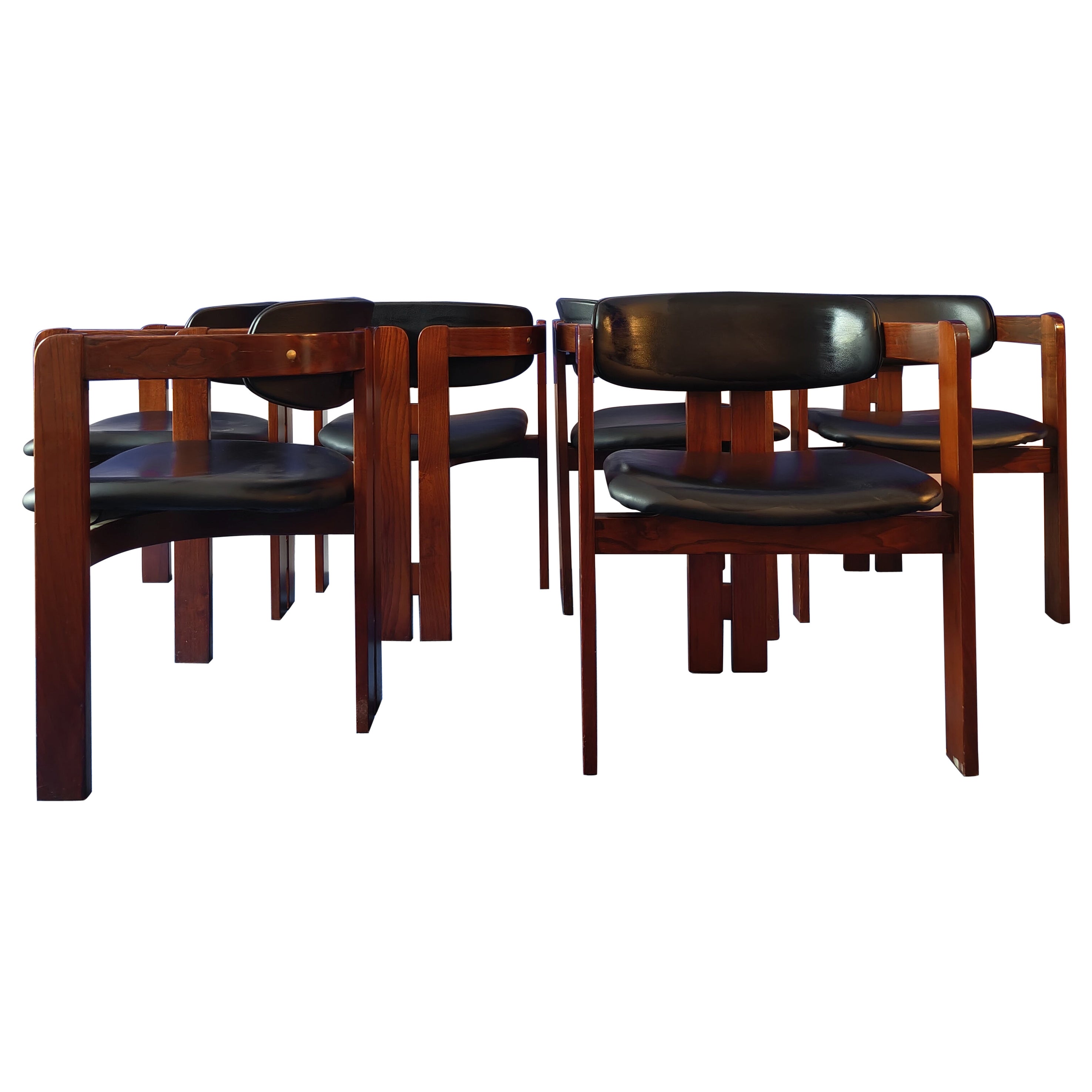 Pigreco chair by Tobia & Afra Scarpa, Italy, 1959 Set of 6 For Sale