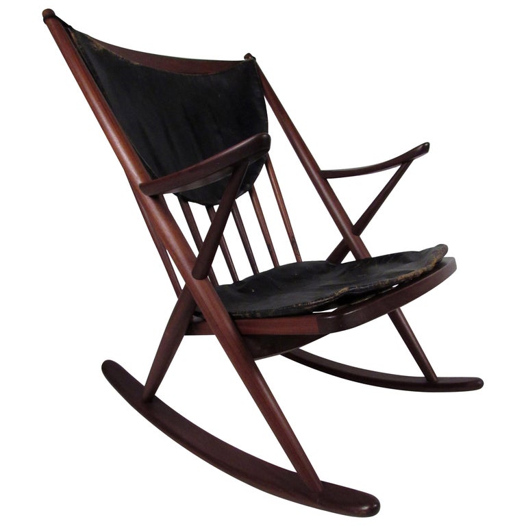 Danish Modern Rocking Chair For Sale at 1stDibs