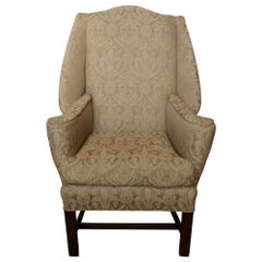 Used c. 1780 Irish Sleigh Back Wing Chair