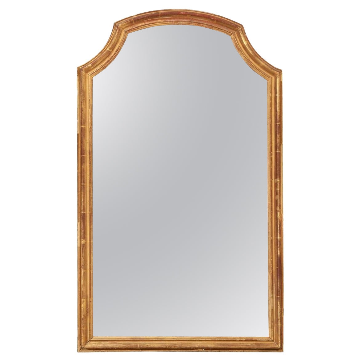 French Petite Gold Gilt Mirror For Sale
