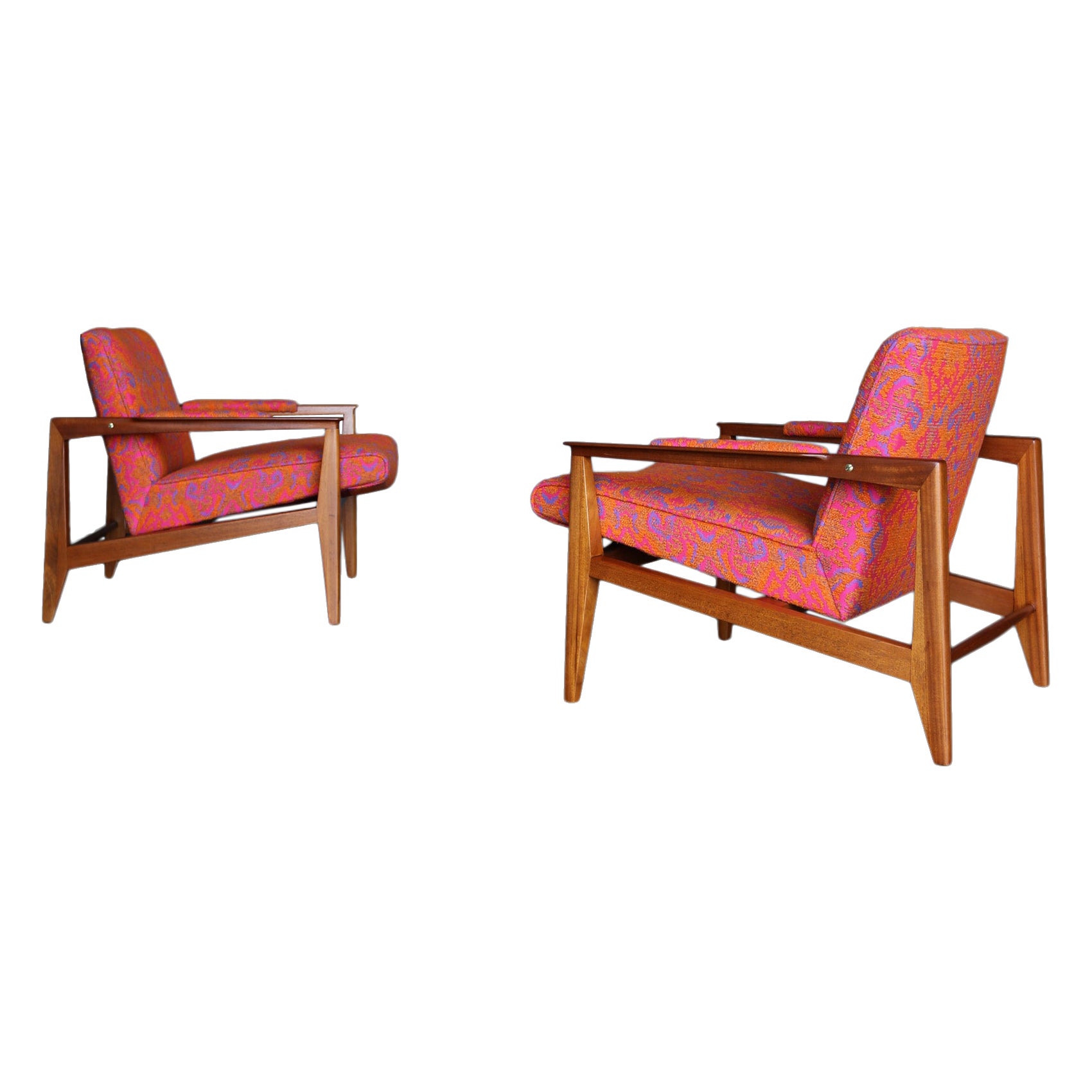 Edward Wormley 5499 Lounge Chairs for Dunbar, United States, c.1960 For Sale