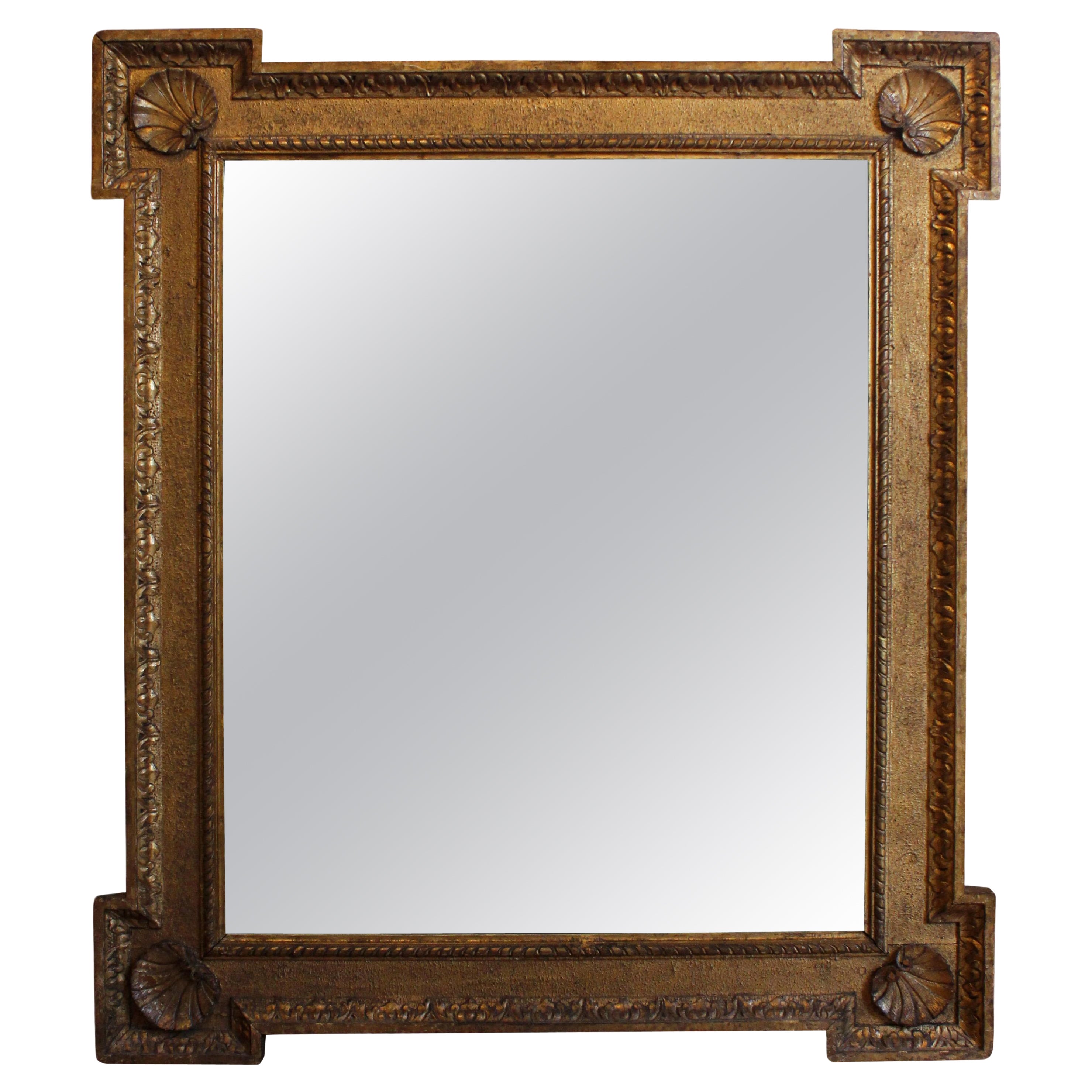 Miroir doré anglais de la fin du 19e siècle