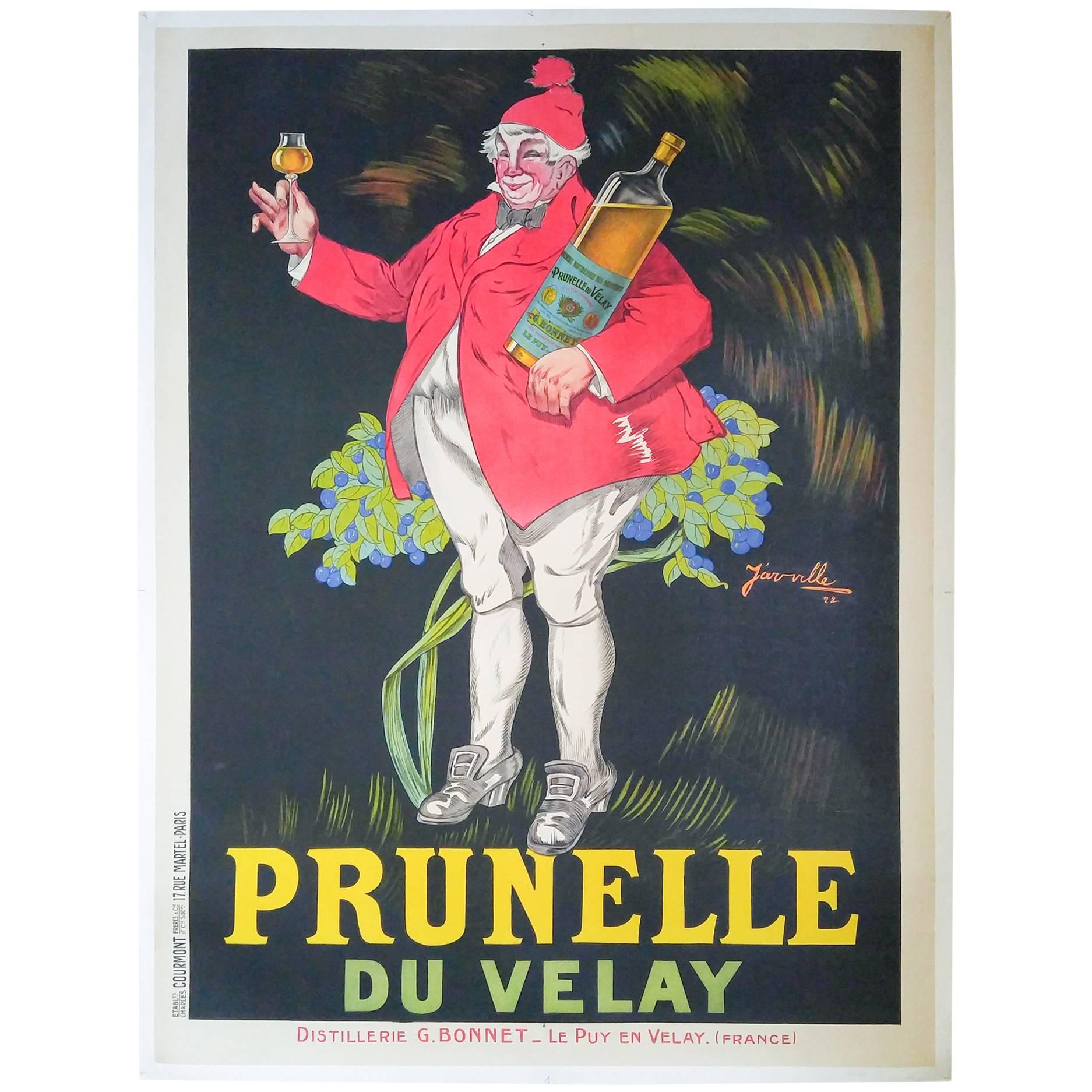 French Wine Advertising Poster by Henri Jarville