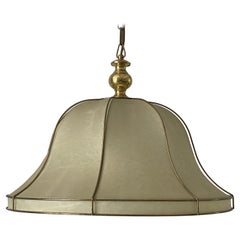 Lampe suspendue cocon avec cadre en métal doré par Goldkant, années 1960, Allemagne