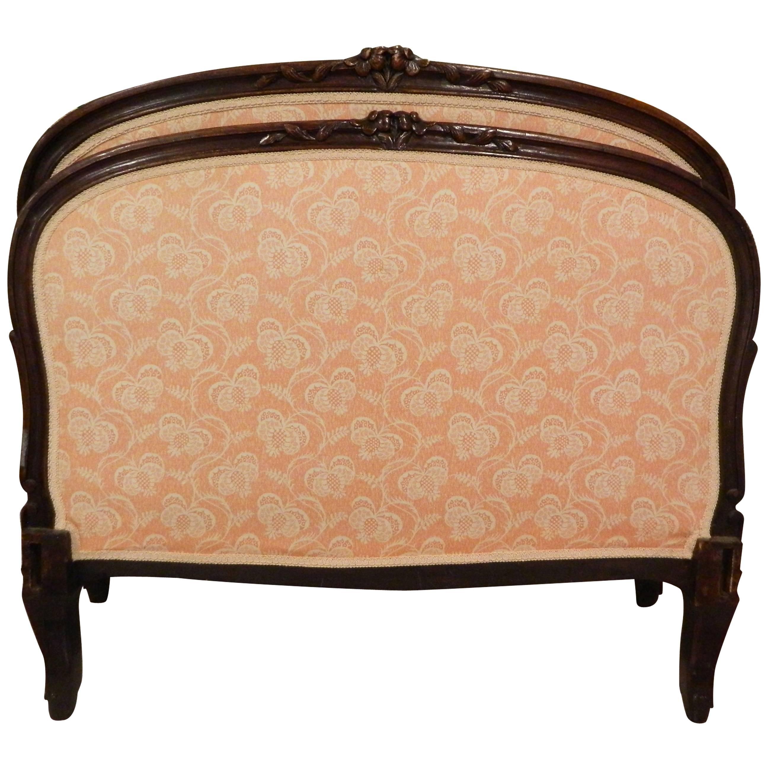 Louis XV Style French Upholstered Day Bed, 19th Century