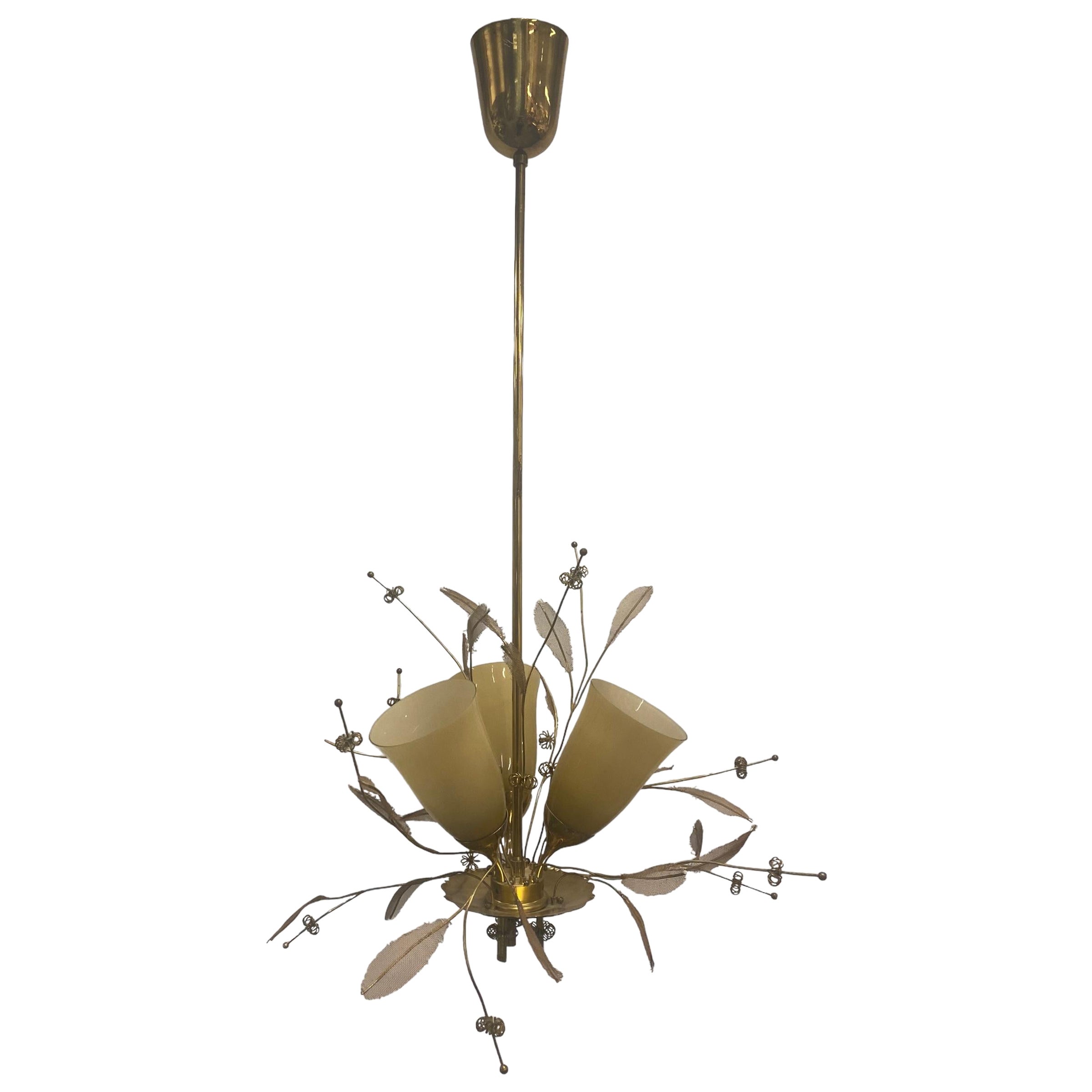 Paavo Tynell, Ceiling lamp "Morsiuskimppu", 9029, Taito Oy For Sale