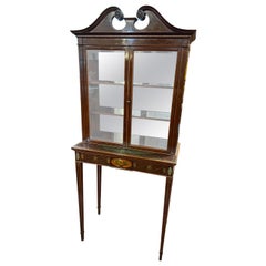 Used 19th Century Georgian Mahogany Adams Style Cabinet 1800