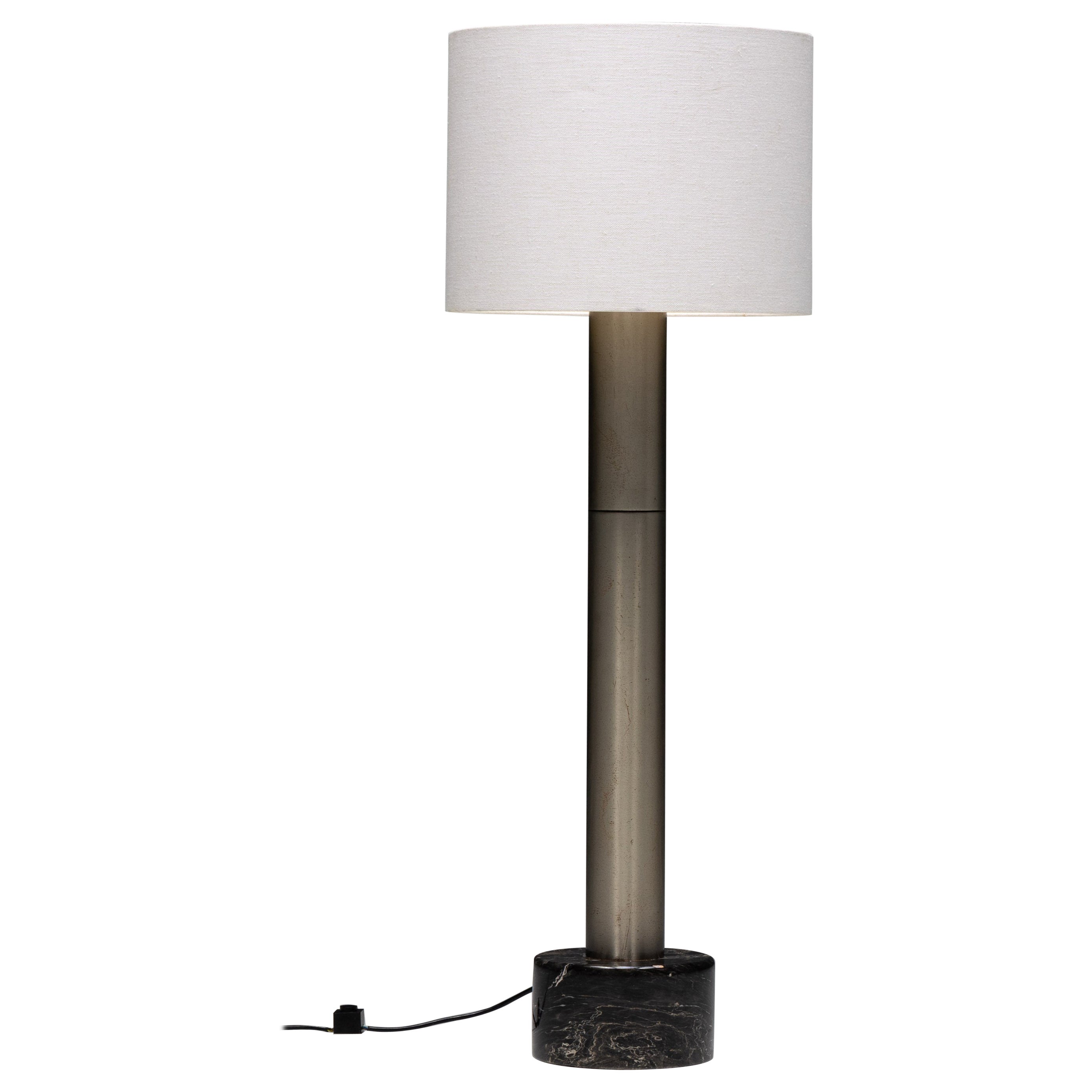 Floor Lamp with Marble Base, Italy,  1980s  For Sale