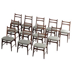 Set of Twelve Mid-Century Teak Dining Chairs by Wilkhahn Germany, 1958