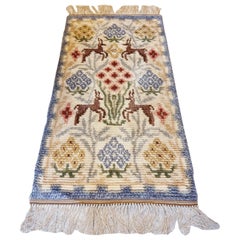 Swedish Art Deco rya/ shag rug, 1940s. 