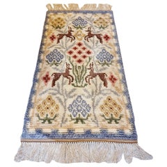 Swedish Art Deco rya/ shag rug, 1940s.