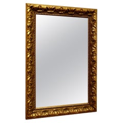 Retro Rectangular Gilt Wall Mirror   