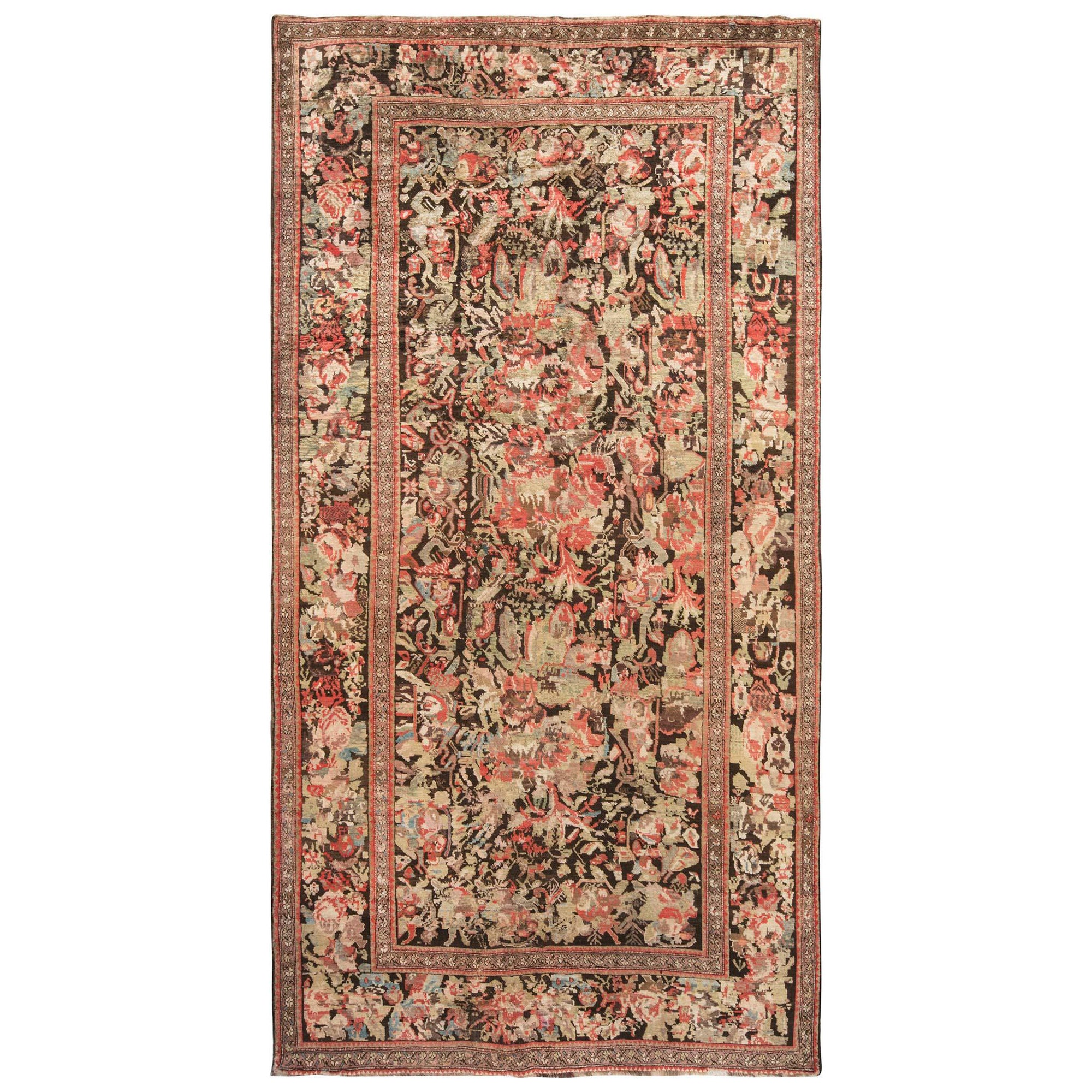 19th Century Karabagh Handmade Wool Carpet For Sale