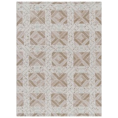 Rug & Kilim’s Custom Scandinavian Style Rug Design with Geometric Patterns