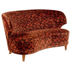 Carl-Johan Boman, Finnish 1940's curved sofa for Boman Oy
